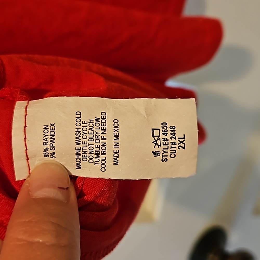 Chic Soul NWOT Red Weekender Top Size 2xl - Picture 6 of 6